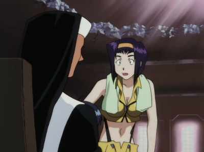 Mm-hmm. He came here looking
for Ed about two months ago. - Cowboy Bebop