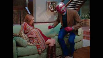 -Mmm...
-(CHUCKLES SOFTLY) - WandaVision