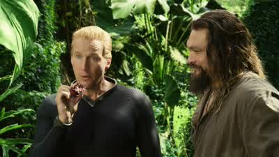 - Mmm. Mmm. - Eh? That's good. Here, drink this. - Aquaman and the Lost Kingdom