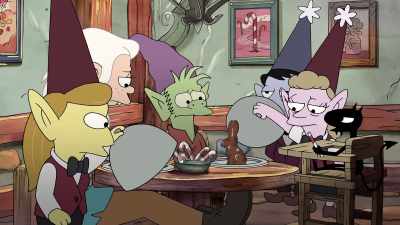 Mmm. Rabbit! You should've ordered this
instead of the chicken, Luci. - Disenchantment