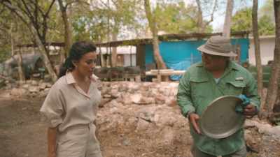 Mmm, it tastes like
barbecue in a soup. - Eva Longoria: Searching for Mexico