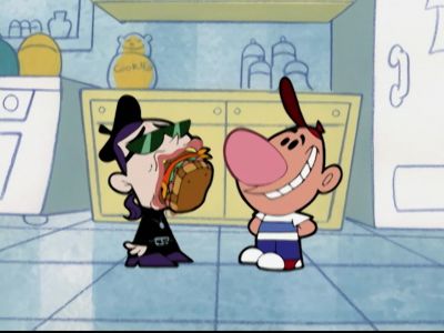MMM. THAT HITS
THE SPOT, EH, PIFFY? - The Grim Adventures of Billy and Mandy