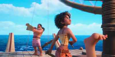 - [Moana gasps]
- [Moni yelps] - Moana 2