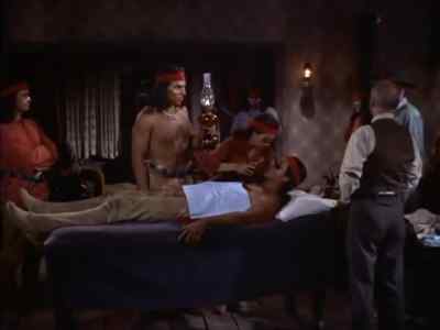 - [ Moaning ]
- Doc, you've
gotta help. - War Drums