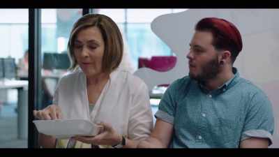 (MOANS)
Oh, Sam. Can I run this past you? - Back in Very Small Business