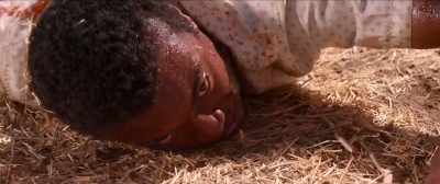 [moans softly] - Downrange