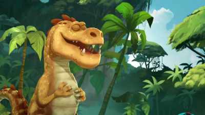 (mocking laughter) - Gigantosaurus