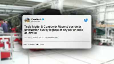 MODEL S CONSUMER REPORTS
CUSTOMER SATISFACTION 99/100 - The Elon Musk Show
