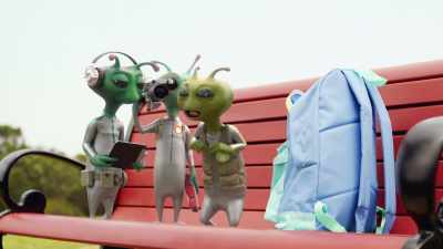 Modelayheehoo--
[gobbling] - Alien TV