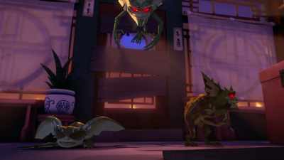 [mogwais laughing] - Gremlins: Secrets of the Mogwai