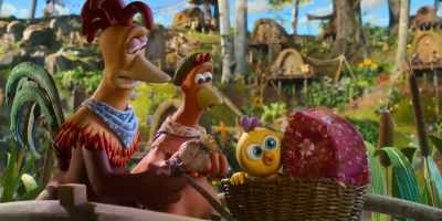 -[Molly exclaims] Ooh.
-♪ You will never find her misbehavin' ♪ - Chicken Run: Dawn of the Nugget