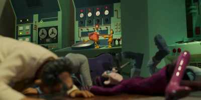 -[Molly grunts]
-[Fry and Mrs. Tweedy moan] - Chicken Run: Dawn of the Nugget