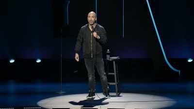 "Mom, can you pass a..."
[splat] - Jo Koy: Live from Seattle