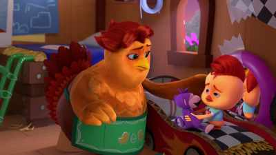 Mom, I'm the one
who needs Chiki for bedtime - The Chicken Squad