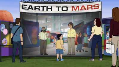 Mom! Look, Mars!
They're on Mars! - Fired on Mars