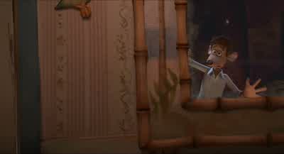 Oi, Mum, there's a peeping Tom outside! - Flushed Away