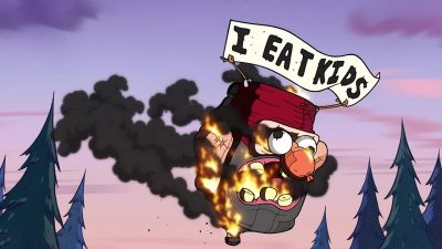 Mommy, is the floating
head going to eat us? - Gravity Falls