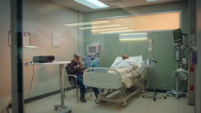 (monitor beeping steadily) - The Resident