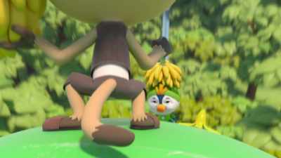 [monkey laughing] - Top Wing