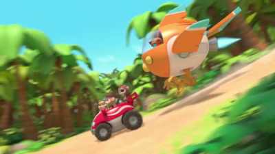 [monkeys cheering] - Top Wing