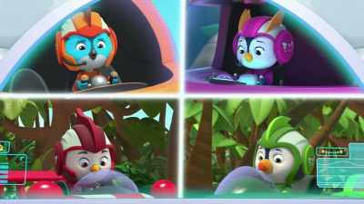 [monkeys shouting] - Top Wing