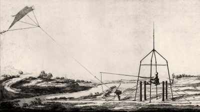 "Monsieur Franklin's idea,"
a French physicist wrote, - Benjamin Franklin