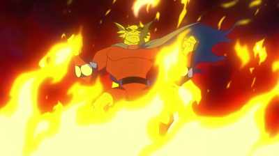 - (MONSTERS ROARING)
- (GLASS SHATTERING) - Justice League Action