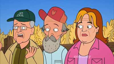 Moo!
[mooing] - Corner Gas Animated
