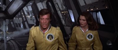 Moonraker Five that's the answer Drax's shuttle is armed with a laser - Moonraker