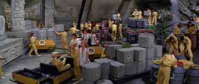 Moonraker Six,
astro-technicians prepare to embark. - Moonraker