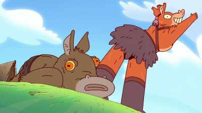-[moos]
-Ooh. Strike! [laughs] - ThunderCats Roar