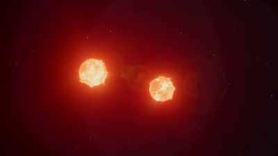 More massive stars,
like blue giants, - Cosmos: Possible Worlds