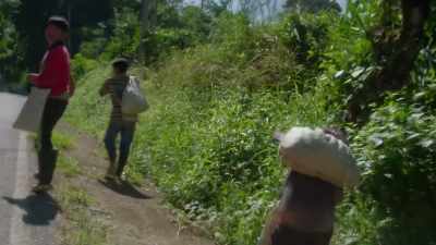 More than a dozen
are carrying sacks... - Impact x Nightline