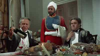 More wine, Mr Belcher?
(GUNSHOT) - Carry on Up the Khyber