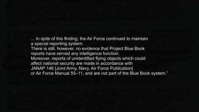"Moreover, reports of unidentified flying objects - Project Blue Book Exposed