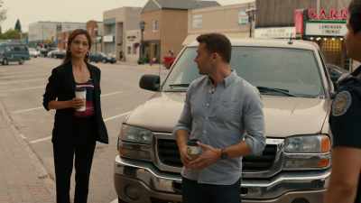 - Morning, Billy.
Ma'am. Still here? - Burden of Truth
