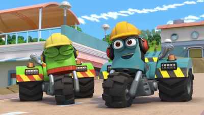 - Morning, Fred!
Big bin day today. - Ricky Zoom