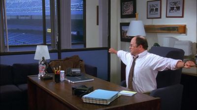 - Morning, George.
- Morning, Mr. Wilhelm. - Seinfeld