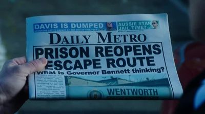 - Morning.
- What is it? - Wentworth