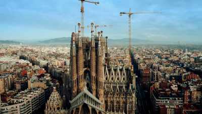 Most European cathedrals
appear rigidly geometrical, - Europe From Above