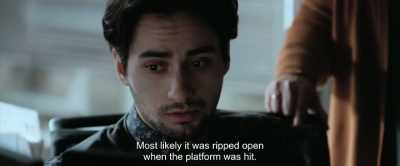 Most likely it was ripped open
when the platform was hit. - The Burning Sea