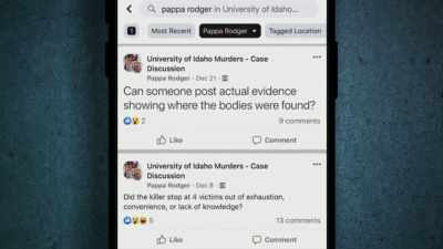 - Most people thought
this Pappa Rodgers - #CyberSleuths: The Idaho Murders
