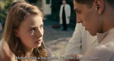 - (Mother) It's only for a few weeks.
- (Gunther) See you soon.
. - Never Look Away