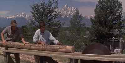             [motor rumbles]      - Spencer's Mountain