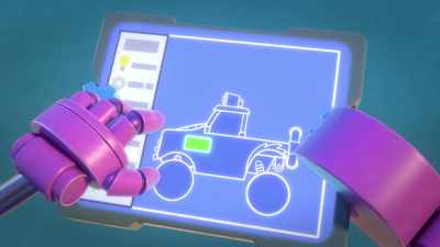 [motor whirring] - Mighty Monsterwheelies