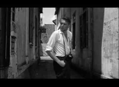 (MOTORCYCLE ENGINE STARTS) - The Quiet American