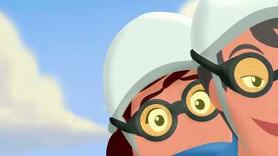 (motorcycle revving)
(lighthearted music) - Curious George: Go West, Go Wild