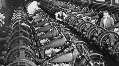 Motorcycles have
started to catch on. - The Machines That Built America
