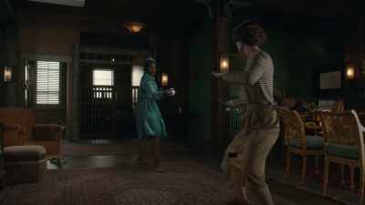 Move your back foot first, - Frankie Drake Mysteries