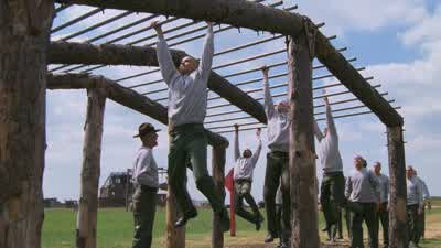 Quickly move it outThere ain't one swinging dick private in this platoon's gonna graduateUntil they can get this obstacle down to less than 10 fucking seconds - Full Metal Jacket